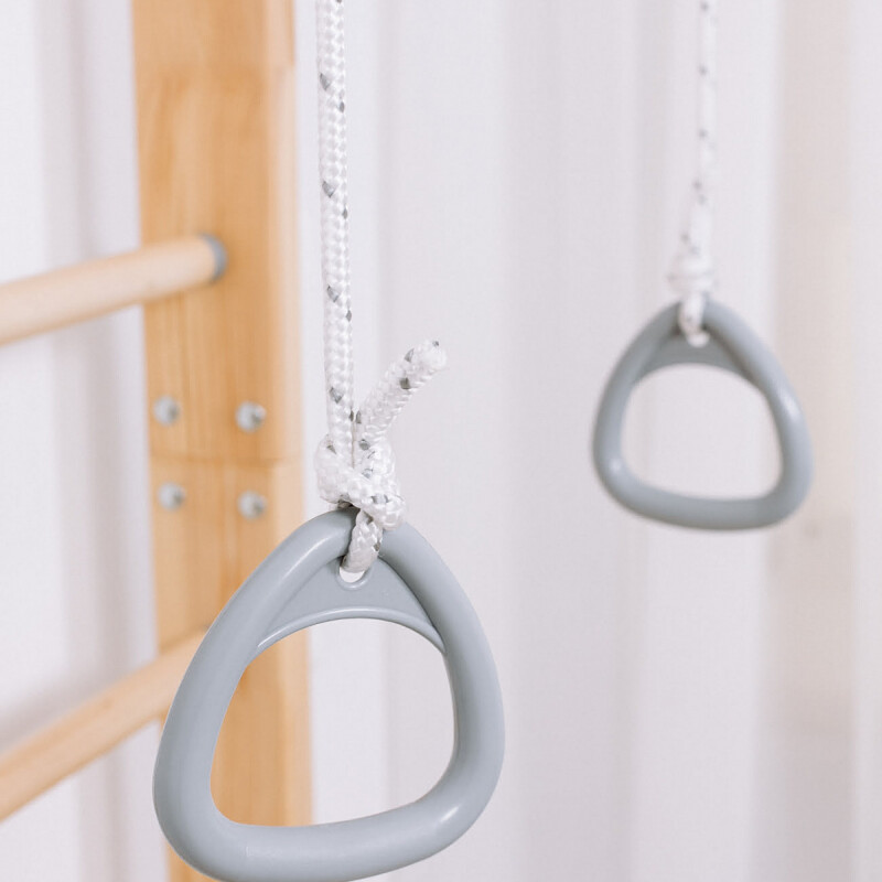 Wooden Swedish gymnastic wall ROMANA Eco 1, beež 235,5-270x51cm