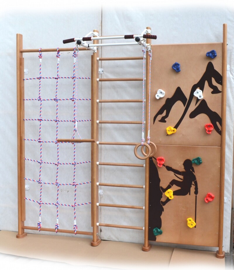 Laste rootsi sein ROCK CLIMBER loomulik, 243x238x70 cm