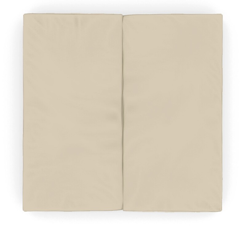Folding sports mat 100x100 cm, cream