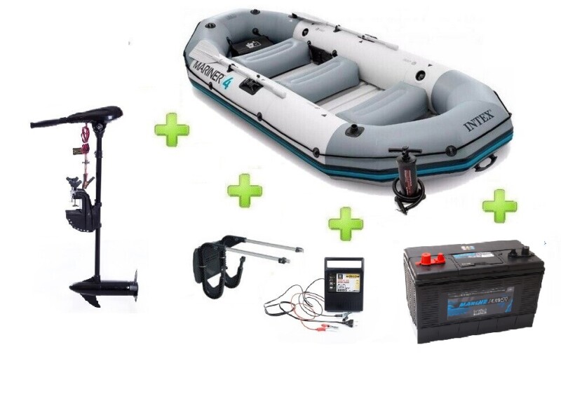 Intex MARINER 4 FULL SET with Neraus NRS 46X + Intact Marine-Power 114AH