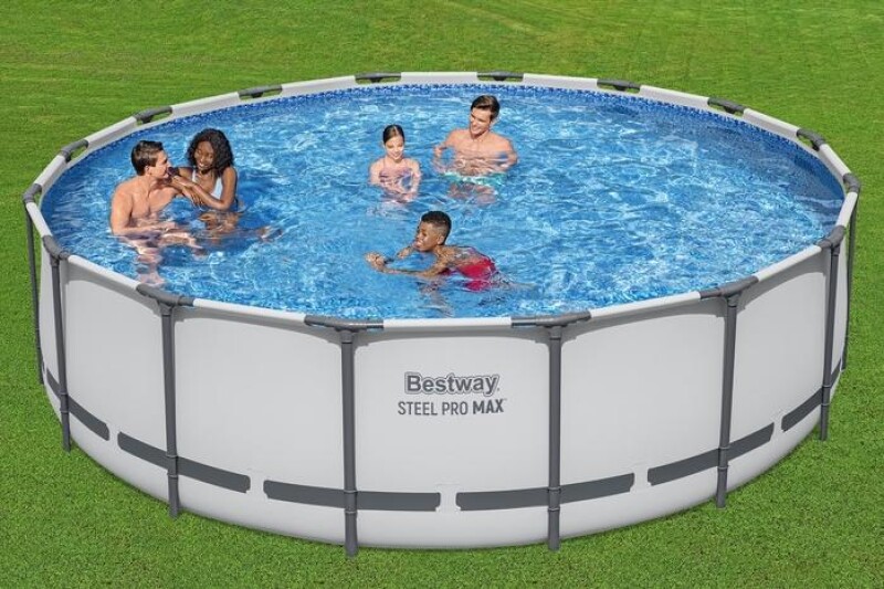 Каркасный бассейн Bestway Steel Pro Max Set 488x122 см, с фильтрующим насосом и аксессуарами (5612Z)