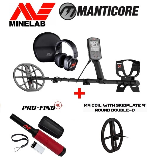 Металлодетектор Minelab Manticore + 2 ПОДАРКА: Катушка 9″ M9 Double + PRO-FIND 40