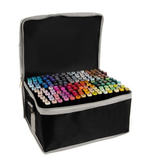 Double-sided markers felt-tip pens, 168 pcs.
