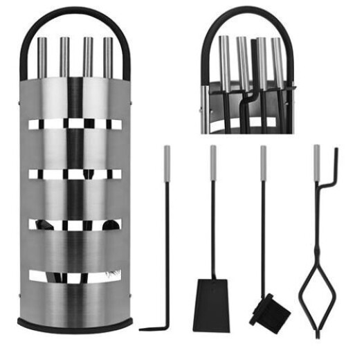Fireplace tools in 4 pcs set