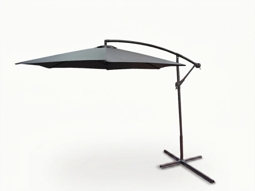 Sun protection umbrella on a stand 3 m, grey