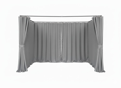 Külgkardinate komplekt 3x4 m pergolale (Täiskomplekt — 4 tk)