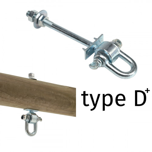 Through bolt for a swing КВТ, type D+, М12, 160 mm