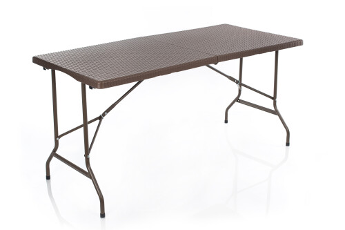 Rotangdisainiga kokkupandav laud 152x70 cm