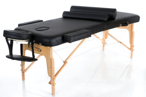 RESTPRO® VIP 2 BLACK Massage Table + Massage Bolsters