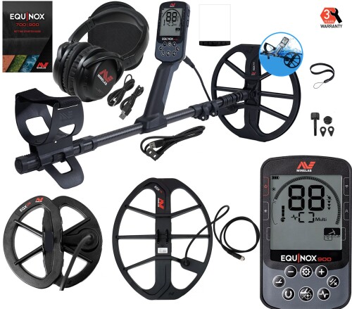 Metal detector Minelab EQUINOX 900 + EQX 15" + EQX 06" + EQX 11" Smart DD