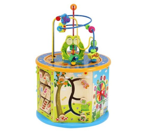 Wooden Cube Activity Centre Baby 8-in-1