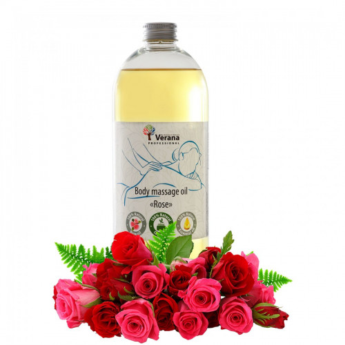 Body massage oil Verana Professional, Rose flower 1 liter
