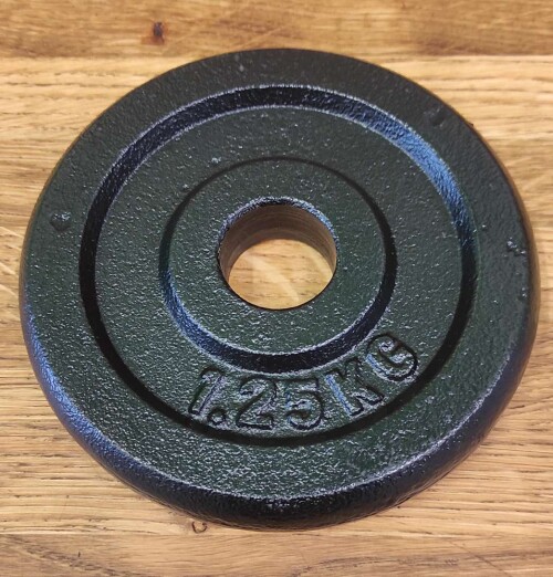Steel weight disk for barbells and dumbbells (plate) 1,25kg (26,5mm)
