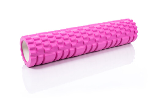 Massage Foam Roller Yoga Roller 14x62cm, roosa