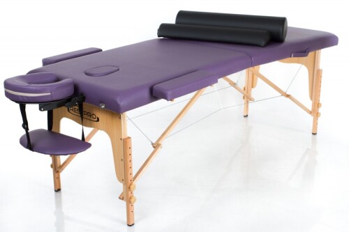RESTPRO® Classic-2 Purple Massage Table + Massage Bolsters