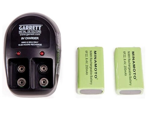 Garrett 9V Alkaline Battery Recharger Kit (1612100)