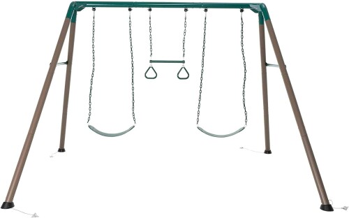 LIFETIME Kids Swing Set, turquoise-brown