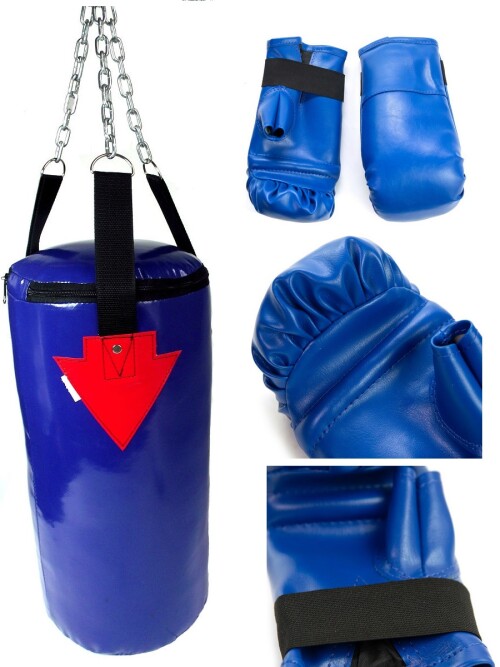 Kids boxing bag 4 kg + gloves SANRO , blue
