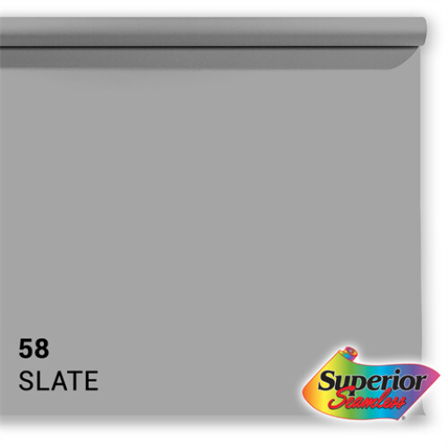 Photo background paper Superior, 2.72x11 m, slate grey