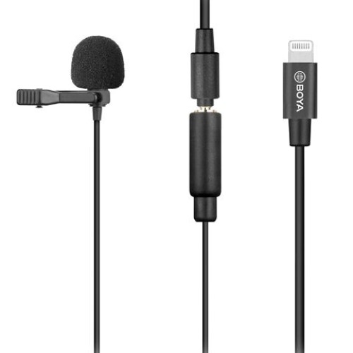 Boya Clip-on Lavalier Microphone BY-M2 for iOS