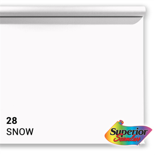 Photo background paper Superior, 1.35x11 m, snow white