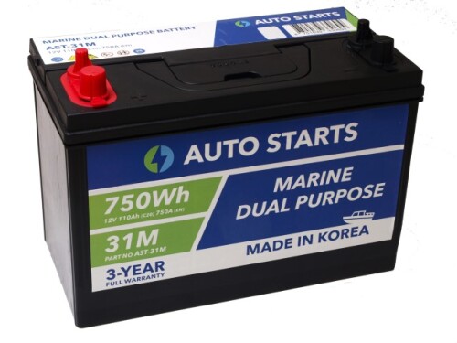 Jõuaku Marine Dual Purpose Battery 110Ah (C20)