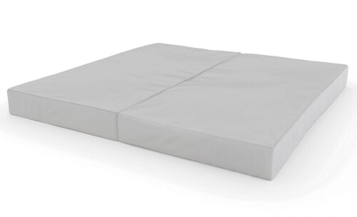 Folding sports mat 100x100 cm, helehall