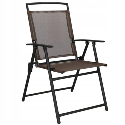Складной уличный стул 55 x 65 x 105 см, коричневый