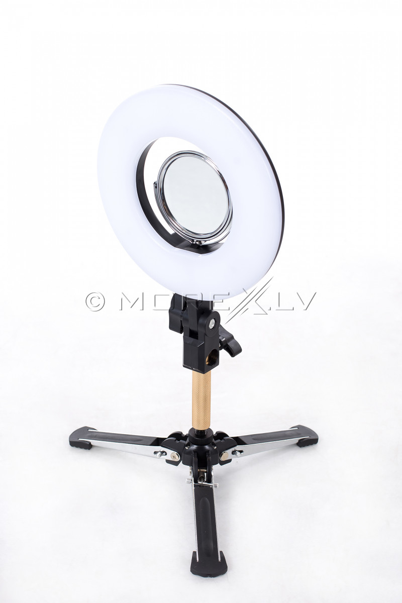 Žiedinė fotografavimo ir filmavimo LED lempa Ø20 cm, 24W (9601LED-8)