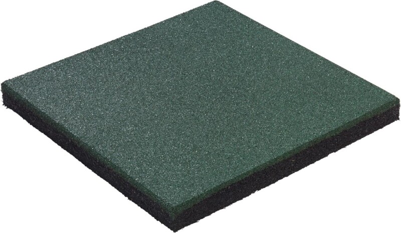 Резиновая защитная плитка KBT 50x50x4,5см 4 шт., зелёный