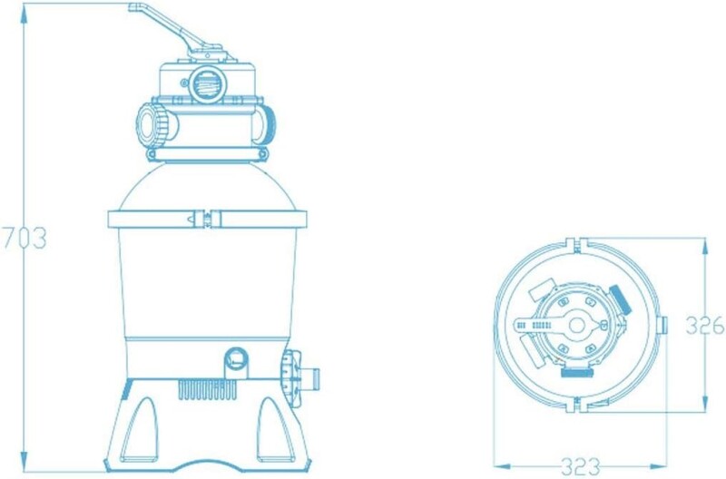 Bestway 58515 liivafilter pump 3028 L, paak 8.5kg