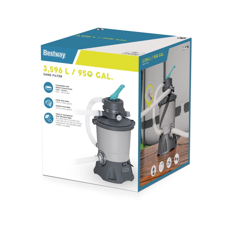 Bestway 58515 liivafilter pump 3028 L, paak 8.5kg
