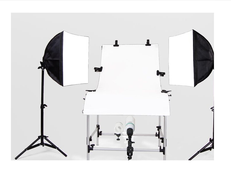 2 Softbox valgustit ja fotolaud komplekt PackShot 915 (foto_03977)