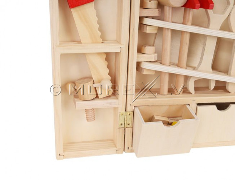 Детский деревянный чемодан с инструментами (9367)