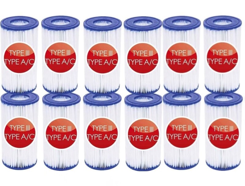 Комплект из 12 шт. фильтров Bestway 58012 Filter Cartridge Type III / A