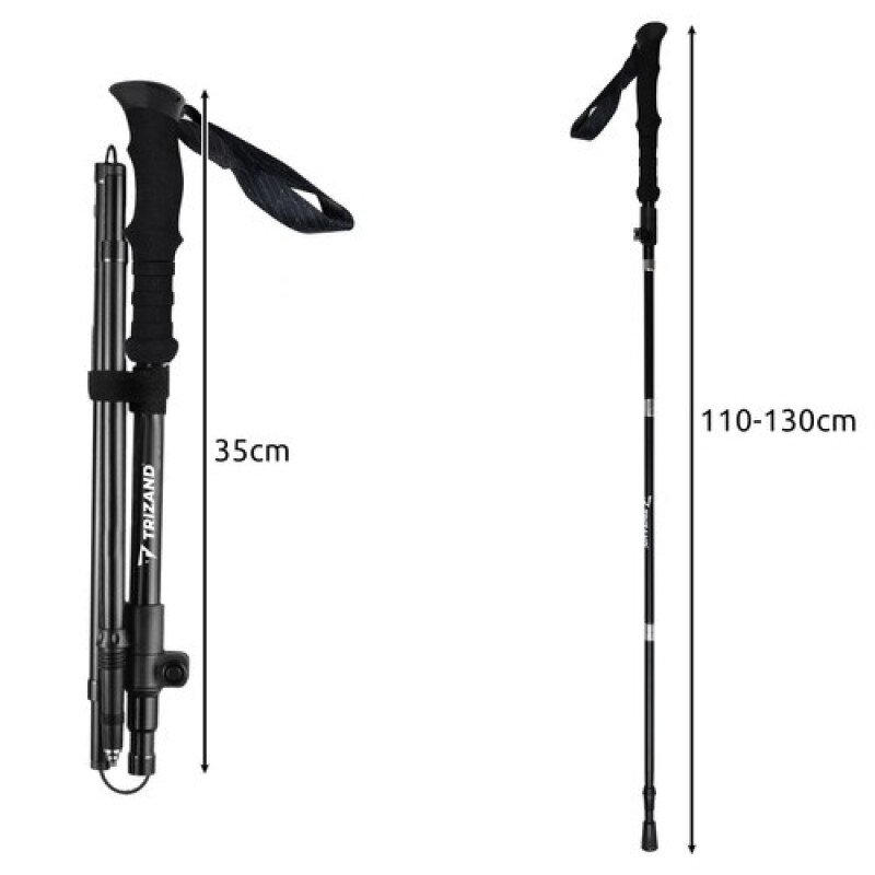 Mustad kokkupandavad matkakepid 2 tk.