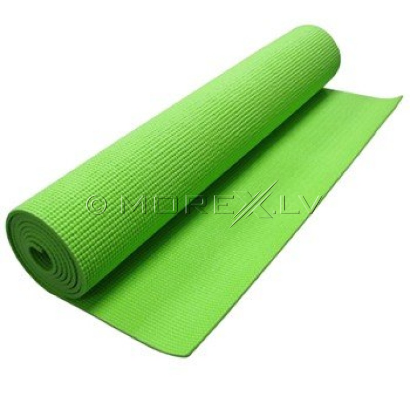 Jogas pilates vingrošanas sporta paklājiņš 173x61x0.5 cm zaļš