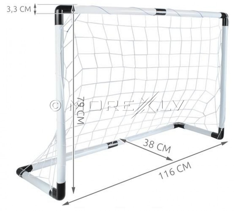 Football gates 116x38x79cm with Ball and Pump (00005617)