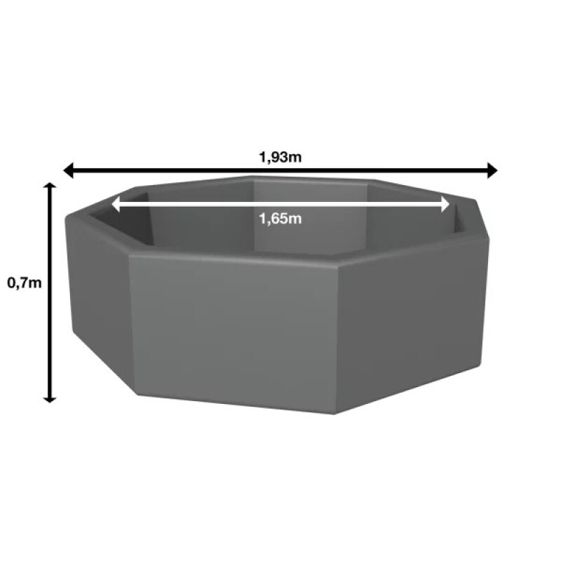 Karkassiga mullivann Aegean Eco Foam Black Rattan, 4-6-le inimesele