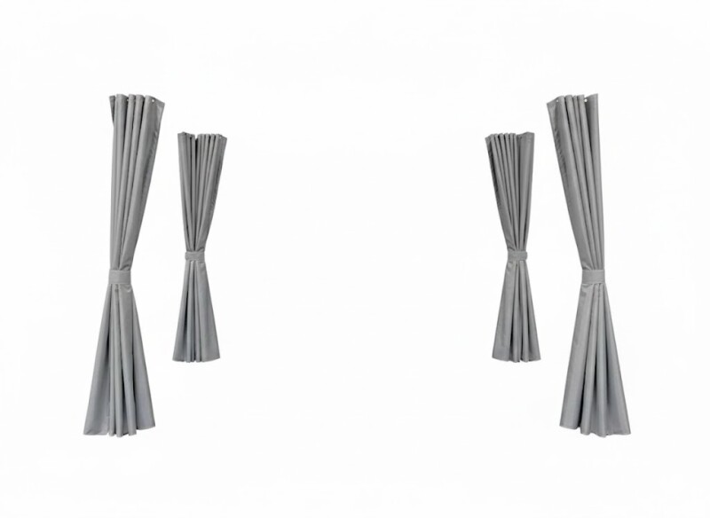 Külgkardinate komplekt 3x4 m pergolale (Täiskomplekt — 4 tk)