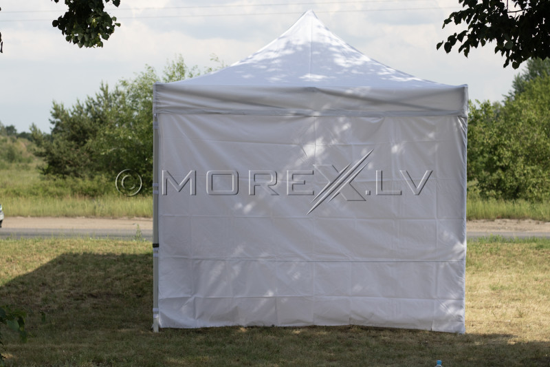 Pop Up kokkuklapitav varikatus 3x6m, seintega, valge, N-seeria, alumiinium (telk, paviljon, varikatus)