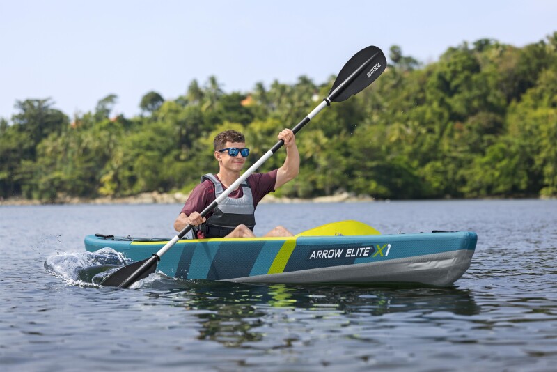 Одноместный надувной каяк Bestway Arrow Elite X1 365x73x30 cm, 65179