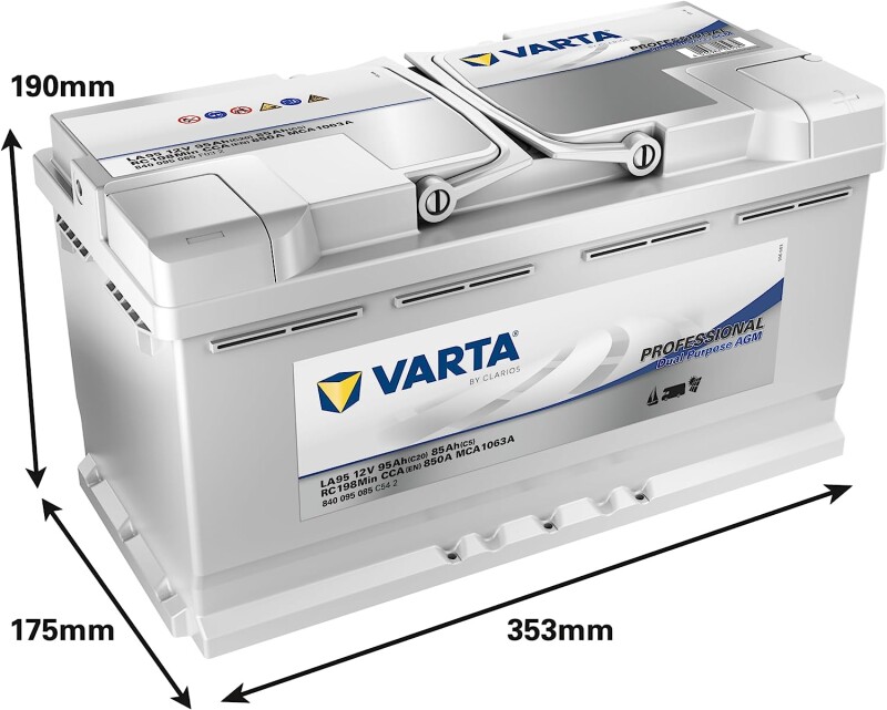 Jõuaku VARTA Professional AGM LA95 95Ah (20h)