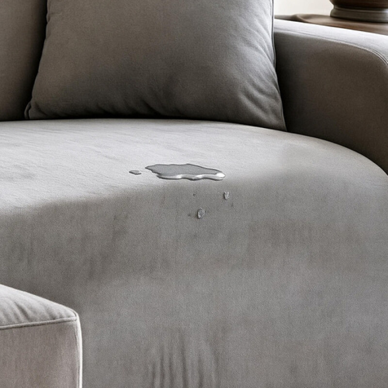 Stretch velour sofa cover 190-230cm, dark gray